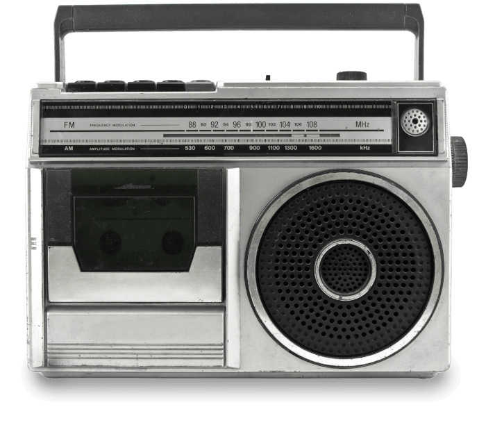 Aparelho de rádio antigo